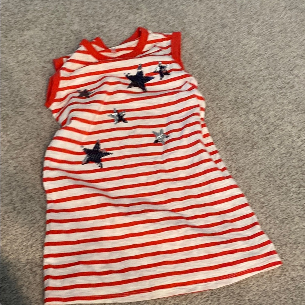 GAP Red and White Striped Kids Top, girls size small